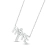 Thumbnail Image 1 of Diamond "Hope" Cross Necklace 1/15 ct tw Round-cut Sterling Silver 18"