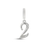 Thumbnail Image 0 of True Definition Number 2 Charm with Diamonds Sterling Silver