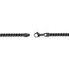 Thumbnail Image 2 of Solid Foxtail Chain Necklace 4mm Black Ion-Plated Stainless Steel 20"