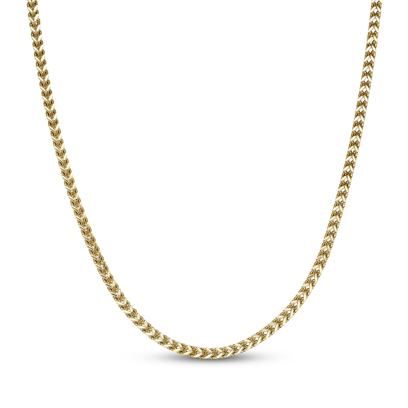 Main Image 1 of Foxtail Chain Necklace 4mm Yellow Ion-Plated Solid Stainless Steel 20&quot;