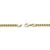 Thumbnail Image 3 of Foxtail Chain Necklace 4mm Yellow Ion-Plated Solid Stainless Steel 20&quot;