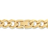 Thumbnail Image 3 of Curb Chain Necklace 11mm Yellow Ion-Plated Solid Stainless Steel 22&quot;