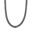 Thumbnail Image 0 of Solid Curb Chain Necklace 6mm Black Ion-Plated Stainless Steel 20"