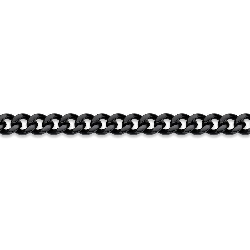 Men's Curb Chain Black Ion-Plated Stainless Steel 20"