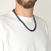 Thumbnail Image 4 of Curb Chain Necklace 11mm Black Ion-Plated Solid Stainless Steel 20&quot;