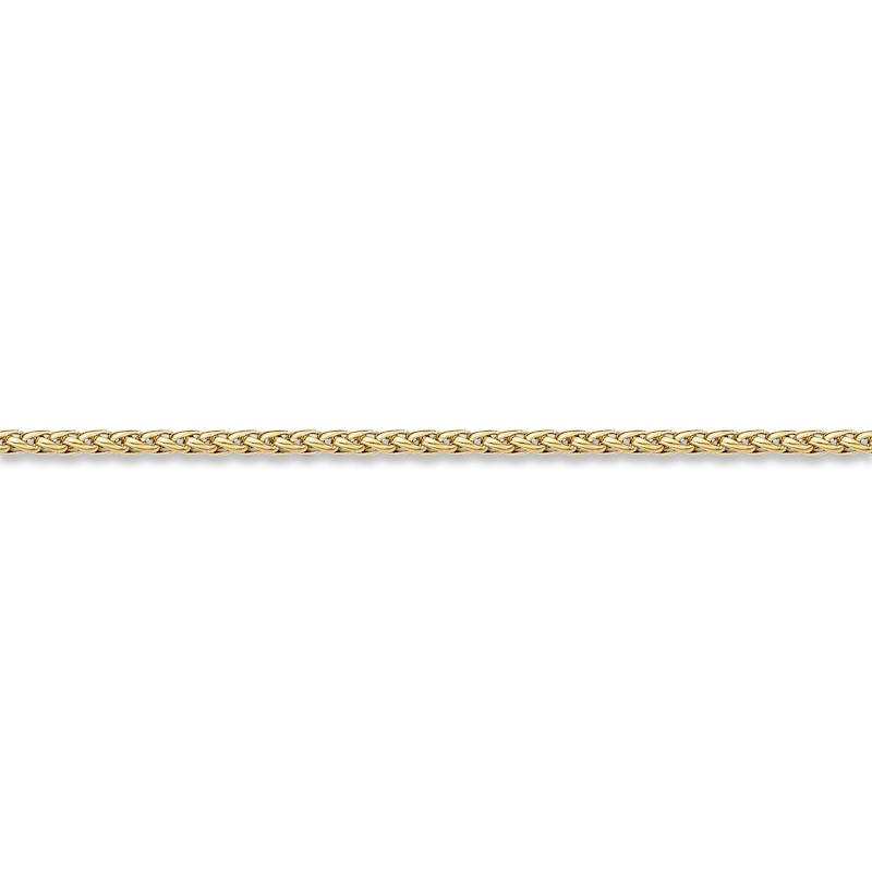 Main Image 2 of Wheat Chain Necklace Yellow Ion-Plated Solid Stainless Steel 22&quot;