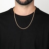 Thumbnail Image 4 of Wheat Chain Necklace Yellow Ion-Plated Solid Stainless Steel 22&quot;
