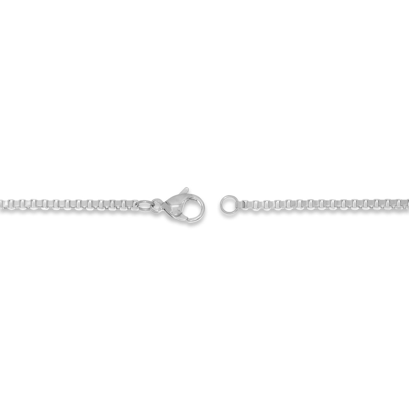 Main Image 3 of Box Chain Necklace 2mm Solid Stainless Steel 20&quot;