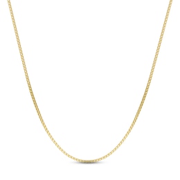 Box Chain Necklace 2mm Yellow Ion-Plated Solid Stainless Steel 18"