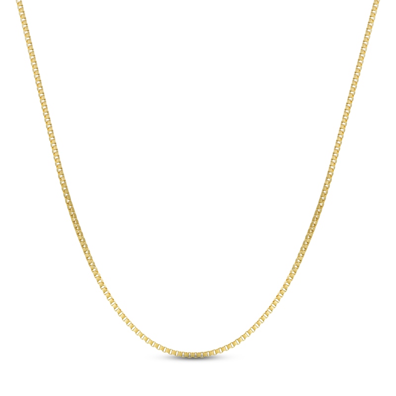 Main Image 1 of Box Chain Necklace 2mm Yellow Ion-Plated Solid Stainless Steel 18&quot;