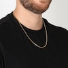 Thumbnail Image 5 of Box Chain Necklace 2mm Yellow Ion-Plated Solid Stainless Steel 18&quot;