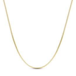 Men's Box Chain Yellow Ion-Plated Stainless Steel 20&quot;