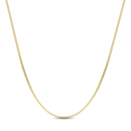 Box Chain Necklace 2mm Yellow Ion-Plated Solid Stainless Steel 20"