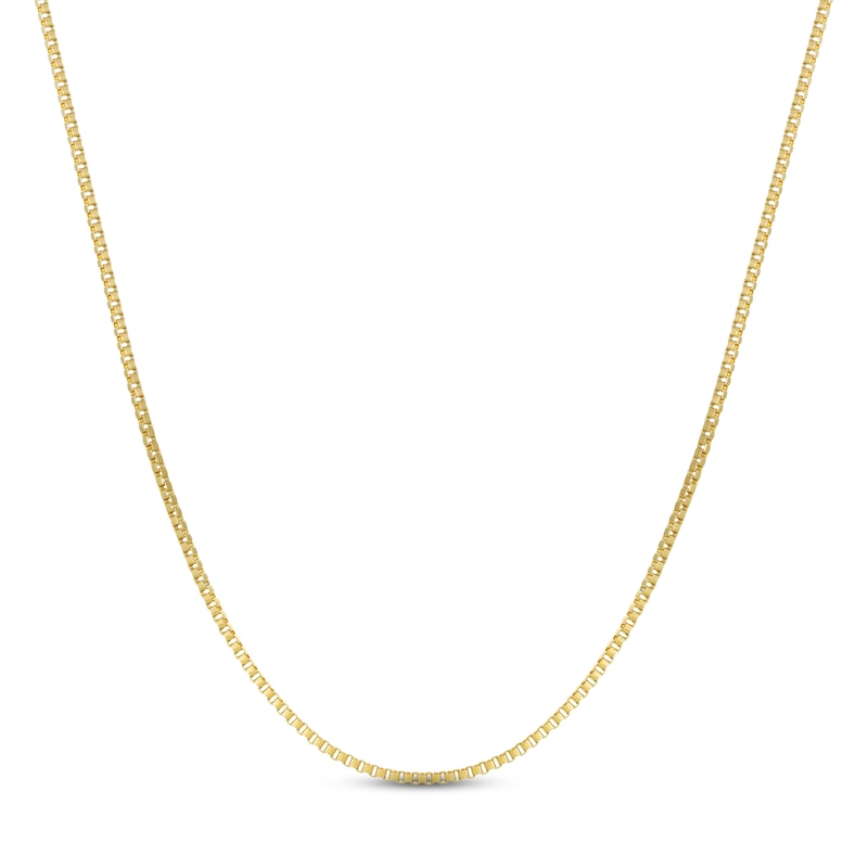 Men's Box Chain Yellow Ion-Plated Stainless Steel 20"