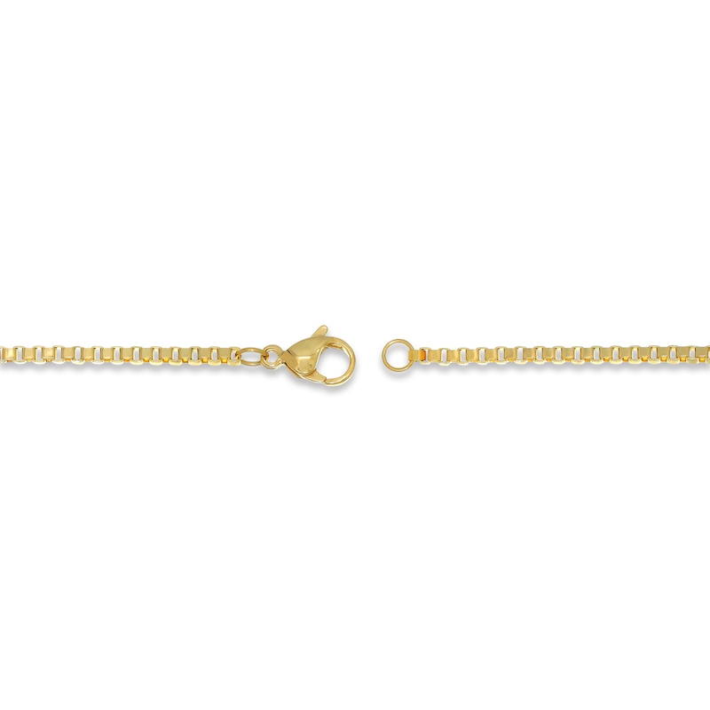 Men's Box Chain Yellow Ion-Plated Stainless Steel 20"