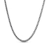 Thumbnail Image 0 of Solid Foxtail Chain Necklace 4mm Stainless Steel & Black Ion-Plating 24"