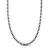 Thumbnail Image 1 of Foxtail Chain Necklace 5mm Black Ion-Plated Solid Stainless Steel 22&quot;