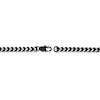 Thumbnail Image 3 of Foxtail Chain Necklace 5mm Black Ion-Plated Solid Stainless Steel 22&quot;