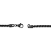 Thumbnail Image 2 of Solid Foxtail Chain Necklace 2.5mm Black Ion-Plated Stainless Steel 18"