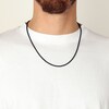 Thumbnail Image 3 of Solid Foxtail Chain Necklace 2.5mm Black Ion-Plated Stainless Steel 18"