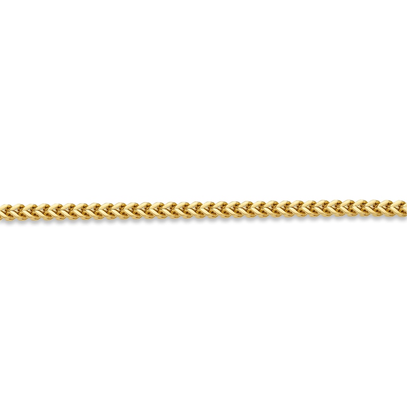 Kay Outlet Solid Foxtail Chain Necklace 4mm Yellow Ion-Plated Stainless Steel 22