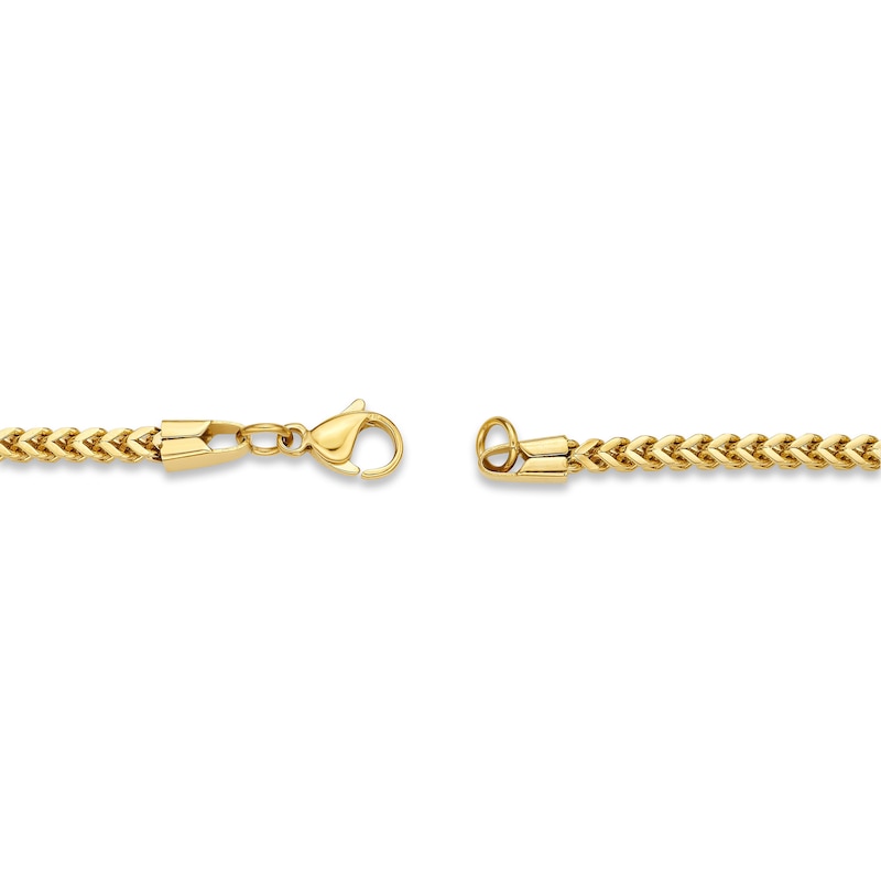 Main Image 3 of Foxtail Chain Necklace 2.5mm Yellow Ion-Plated Solid Stainless Steel 18&quot;