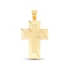 Thumbnail Image 1 of Diamond-cut Cross Pendant 14K Yellow Gold