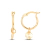 Thumbnail Image 3 of Three-Piece Interchangeable Huggie Earrings & Charms Set 10K Yellow Gold