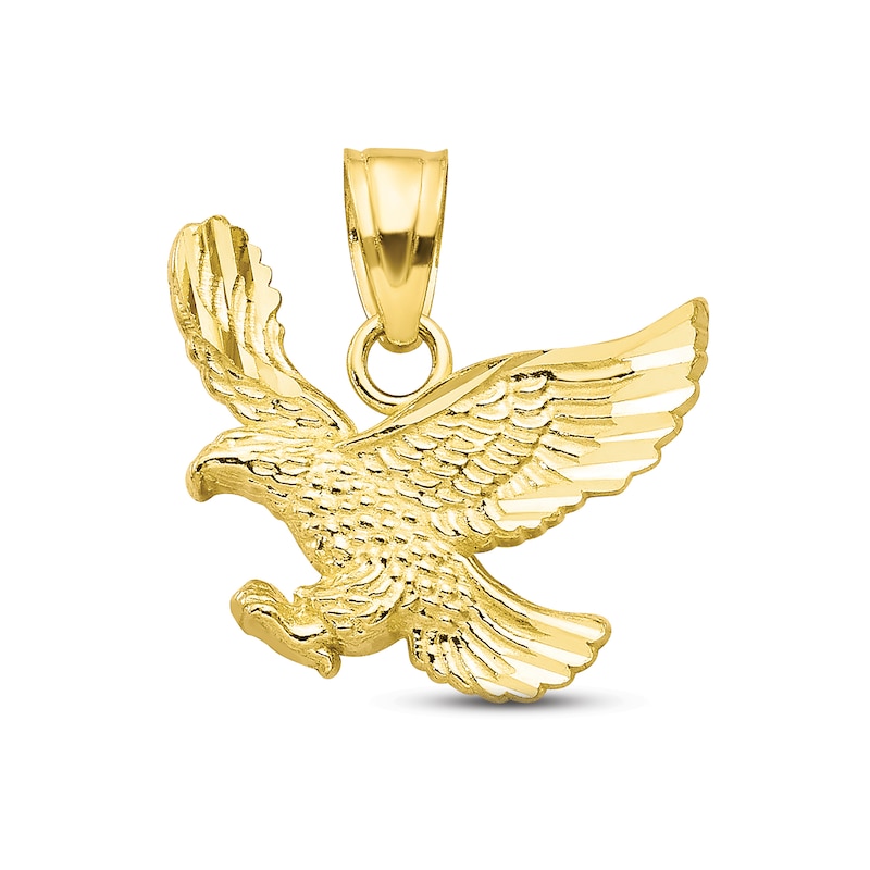 Main Image 1 of Men's Eagle Charm 10K Yellow Gold