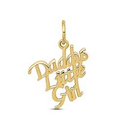 &quot;Daddy's Little Girl&quot; Charm 10K Yellow Gold