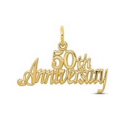 "50th Anniversary" Charm 10K Yellow Gold