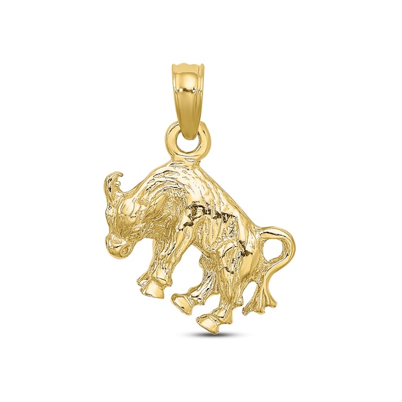 Zodiac Taurus Charm 10K Yellow Gold