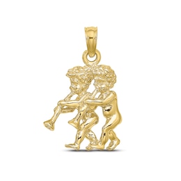 Zodiac Gemini Charm 10K Yellow Gold