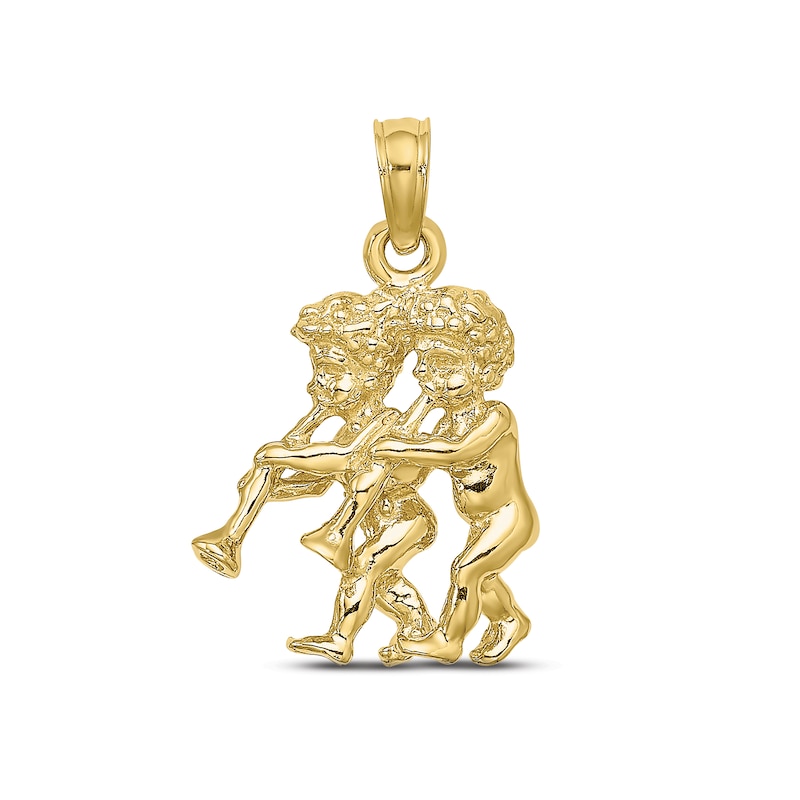Main Image 1 of Zodiac Gemini Charm 10K Yellow Gold