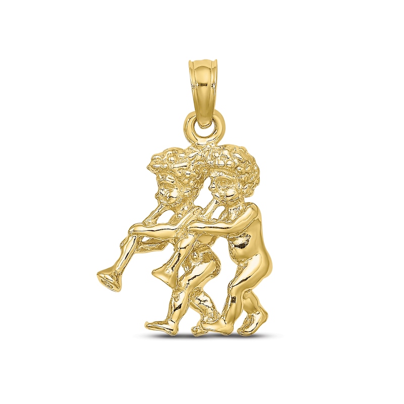 Zodiac Gemini Charm 10K Yellow Gold