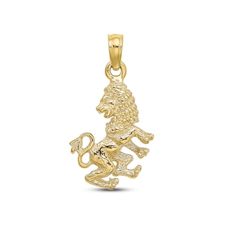Zodiac Leo Charm 10K Yellow Gold