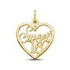 Thumbnail Image 0 of "Sweet 16" Heart Charm 10K Yellow Gold