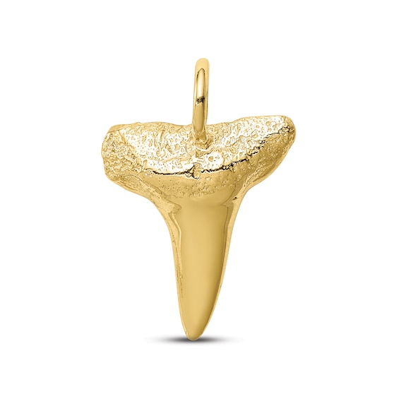 Men's Shark Tooth Charm 10K Yellow Gold