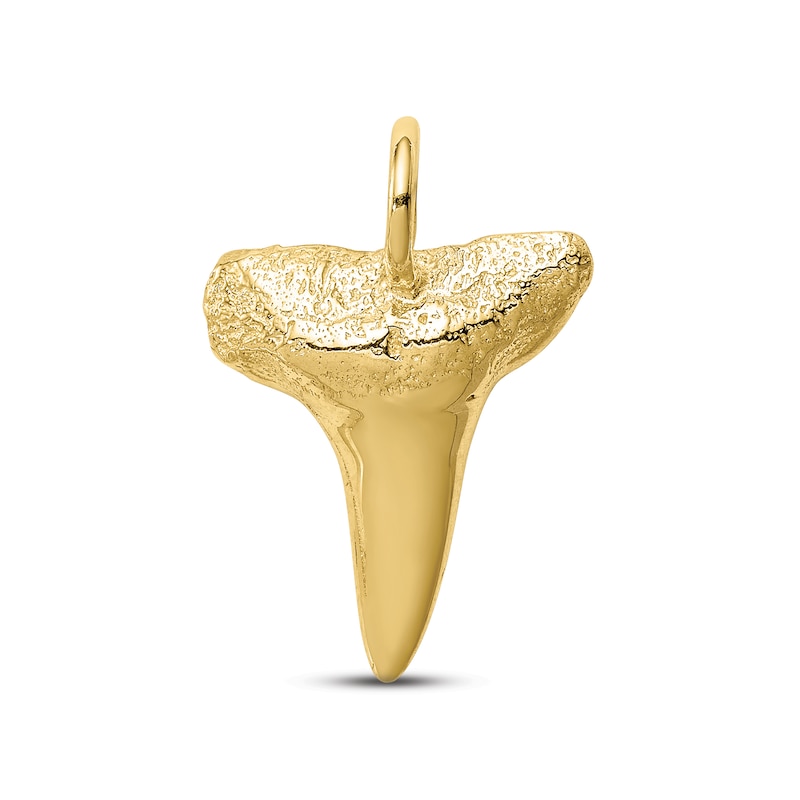 Main Image 1 of Men's Shark Tooth Charm 10K Yellow Gold