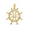 Thumbnail Image 1 of Men's Ship Wheel Charm 10K Yellow Gold