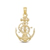 Thumbnail Image 1 of Men's Anchor & Ship Wheel Charm 10K Yellow Gold