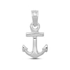 Thumbnail Image 1 of Men's Mini Anchor Charm 10K White Gold