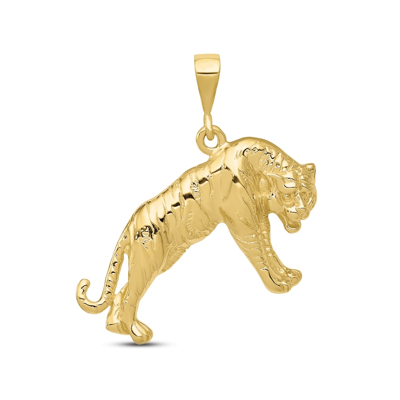 Men's Tiger Charm 10K Yellow Gold