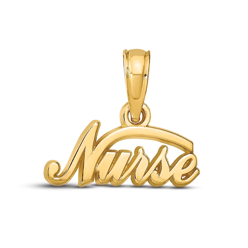 Main Image 1 of &quot;Nurse&quot; Charm 14K Yellow Gold