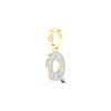 Diamond Q Initial Charm 1/2 ct tw Baguette & Round-cut 10K Yellow Gold