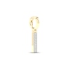 Thumbnail Image 2 of Diamond I Initial Charm 1/5 ct tw Baguette & Round-cut 10K Yellow Gold