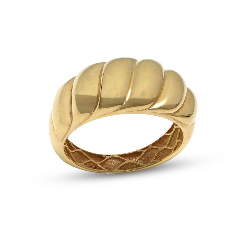 Scalloped Ring 10K Yellow Gold - Size 7
