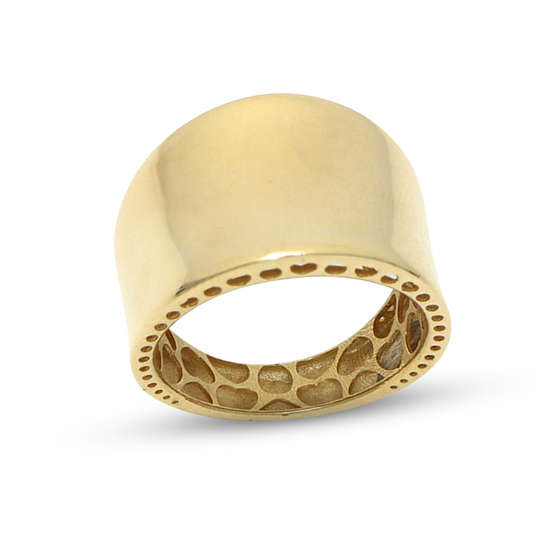 Concave Ring 14K Yellow Gold