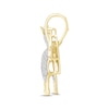 Thumbnail Image 2 of Men's Diamond & Spinel Goat Charm 1/2 ct tw Round-cut 10K Yellow Gold