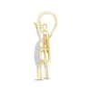 Thumbnail Image 3 of Men's Diamond & Spinel Goat Charm 1/2 ct tw Round-cut 10K Yellow Gold